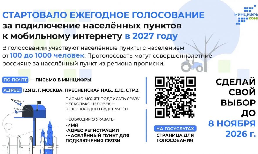 Где появится мобильный интернет в 2027 году: решают жители Коми. Голосование уже началось